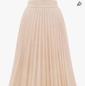 Midi pleated skirt